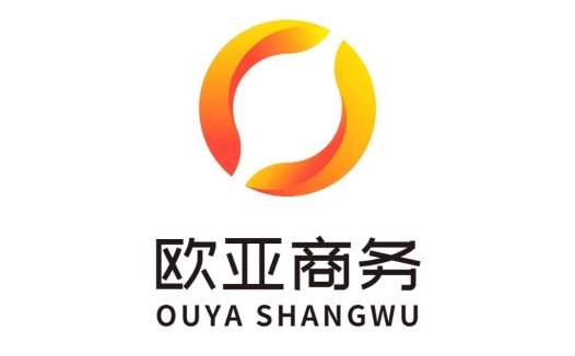 现代简约橙色渐变圆环logo设计