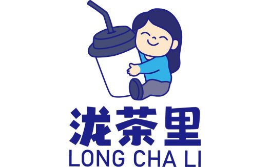 可爱卡通人物饮品logo设计