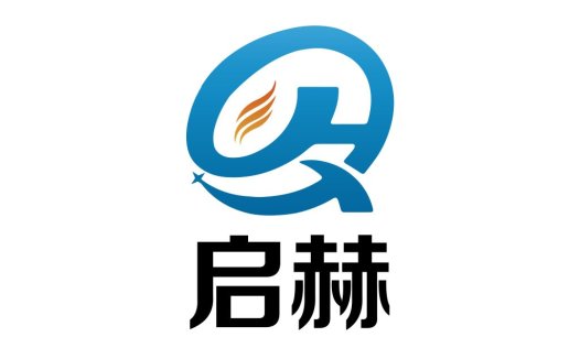 启赫logo设计:简洁现代企业标识