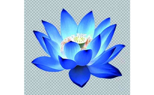 蓝色莲花logo设计