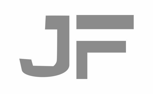 简约灰色字母JF logo设计