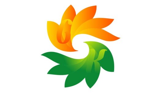 自然之光:创意花卉logo设计
