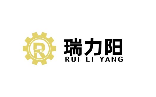 机械齿轮R字母logo设计