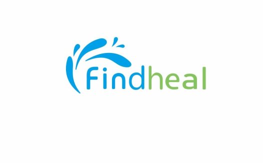 Find Heal Logo设计:简洁水元素标识
