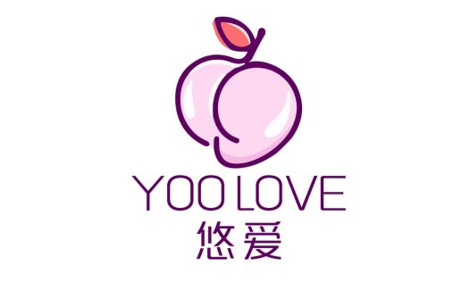 YOOOLOVE logo设计:简约水果主题标志