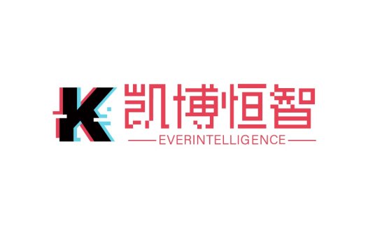 K字母与中文标题结合的现代logo设计