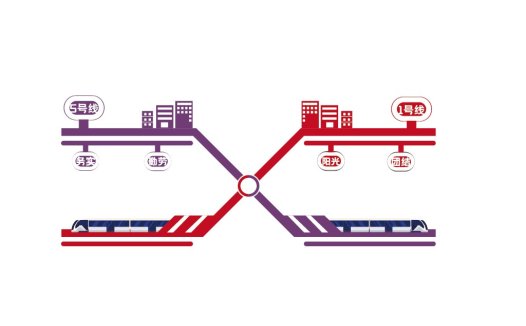 地铁线路图logo设计