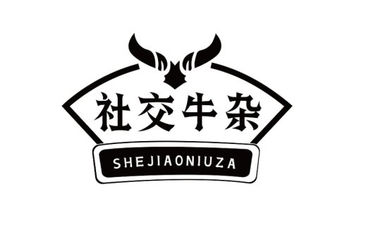 社交牛杂logo设计