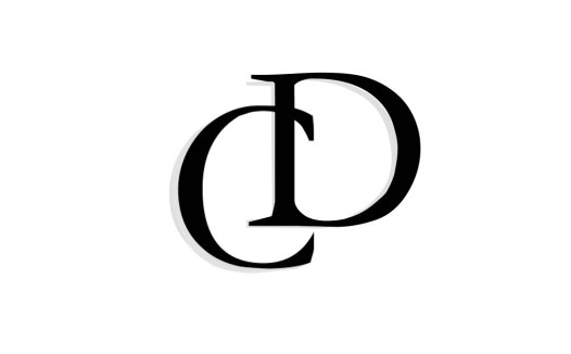 经典优雅CD字母组合logo设计
