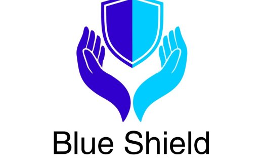 保护盾牌与双手logo设计