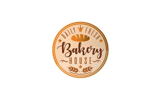 每日新鲜面包店logo设计