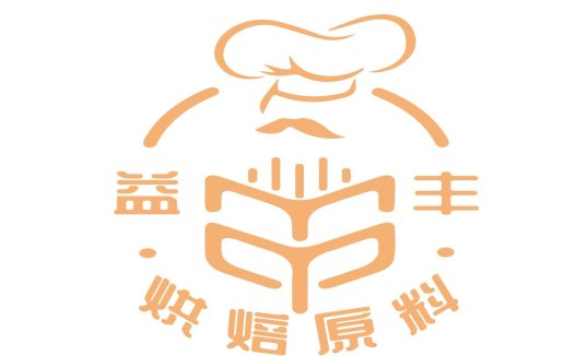 厨师形象与中文字母结合的餐饮logo设计