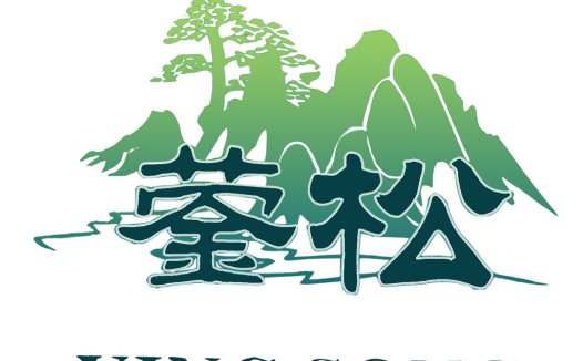 自然山水logo设计,清新环保品牌标识