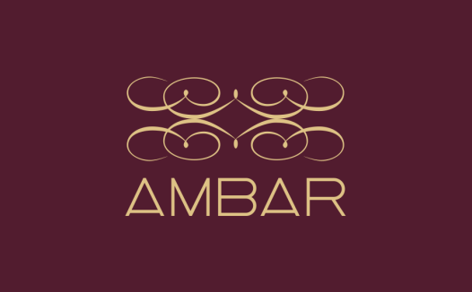 优雅时尚的AMBAR品牌logo设计