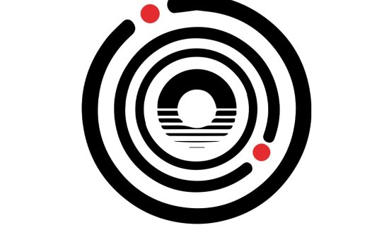 简洁现代的圆形线条logo设计