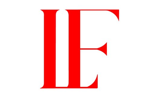 红色大写字母E创意logo设计