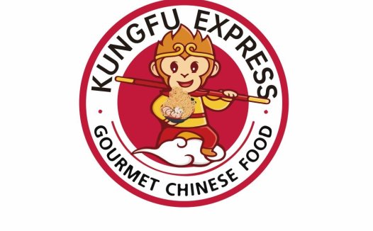 功夫猴主题的中式美食logo设计