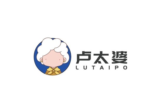 卡通奶奶形象logo设计