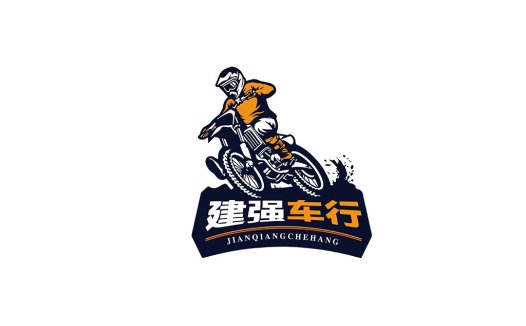 摩托车骑行运动logo设计
