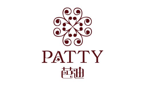 优雅复古风格Patty品牌logo设计