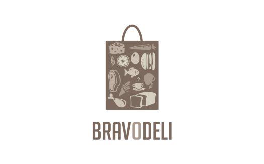 简约食品袋Logo设计
