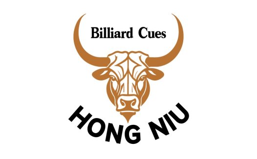 牛头图案的Billiard Cues Logo设计