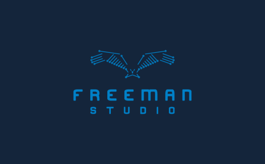 自由鹰展翅logo设计