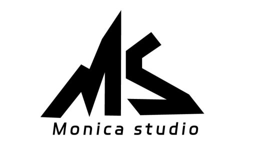 简约现代风格的Monica Studio Logo设计