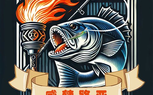 火鱼钓鱼logo设计