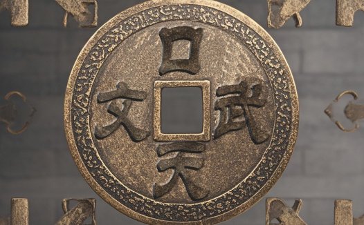 古风铜钱logo设计
