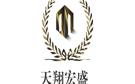 金色橄榄枝建筑logo设计