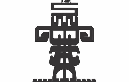 图腾柱风格的logo设计