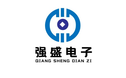 强盛电子logo设计:科技感与现代感的完美结合