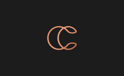 简约优雅的C字母logo设计