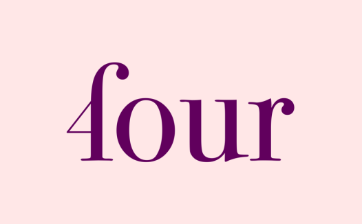 简约优雅数字4四字母logo设计