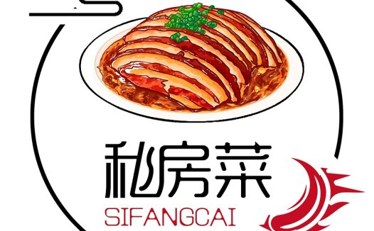 秘房菜菜Logo设计