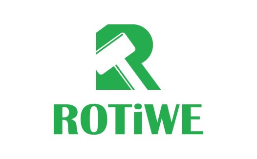 绿色简约风格的R字母logo设计