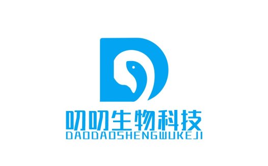 蓝色鱼形科技公司logo设计