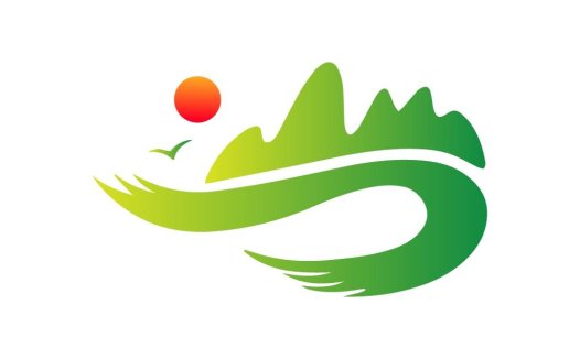 自然山水日出主题logo设计