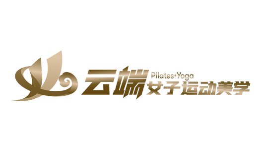 优雅瑜伽与普拉提logo设计