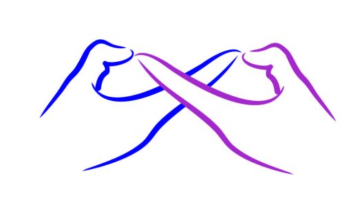 抽象线条艺术logo设计