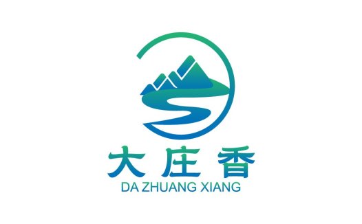 山水元素创意logo设计