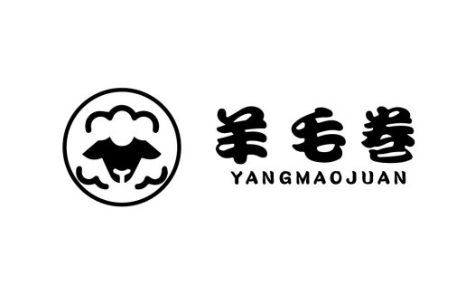 羊毛卷卷logo设计