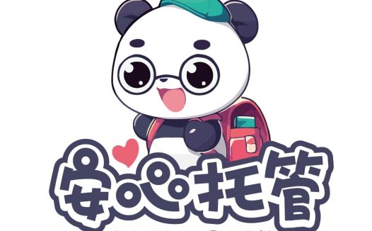 熊猫卡通形象logo设计