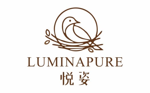 简约自然风鸟巢logo设计