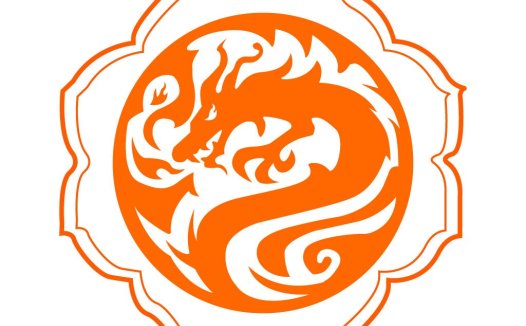 龙形火焰logo设计
