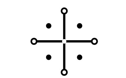 简洁线条与圆点组合的logo设计