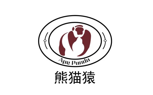 熊猫猿猴主题logo设计