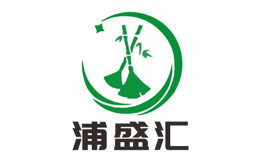 绿色竹子环保logo设计