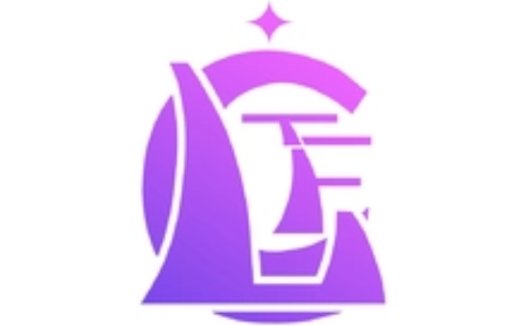紫色渐变徽章风格logo设计